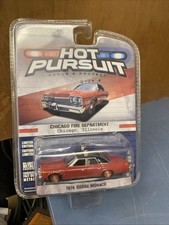 1974 DODGE MONACO Chicago Fire Greenlight HOT PURSUIT 1:64 limited edition