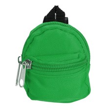 Mini Doll Zipper Backpack, Tiny Doll Backpack Green 
