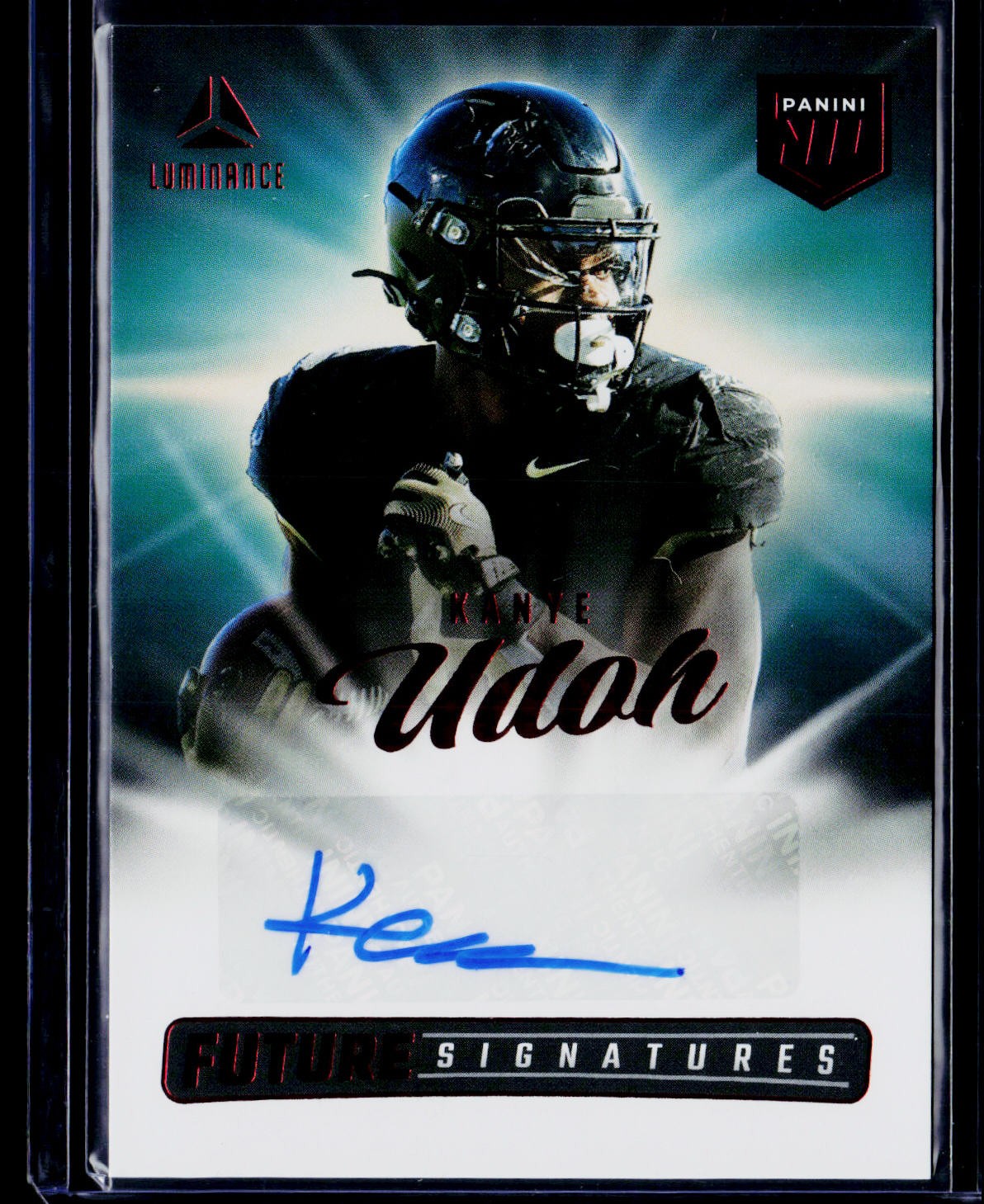2025 Panini Luminance #NIL-KUH Kanye Udoh Future Signatures Green G3