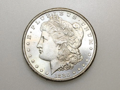 1883-CC $1 MORGAN SILVER ONE DOLLAR CH/GEM BU