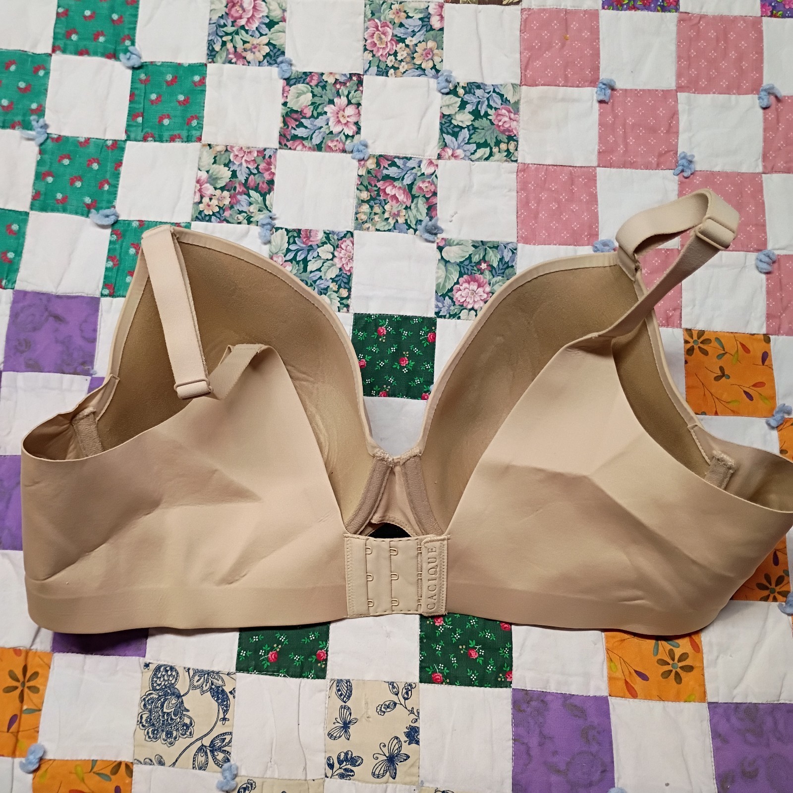 Cacique Bra Full Coverage Solid Beige 42C Underwi… - image 2