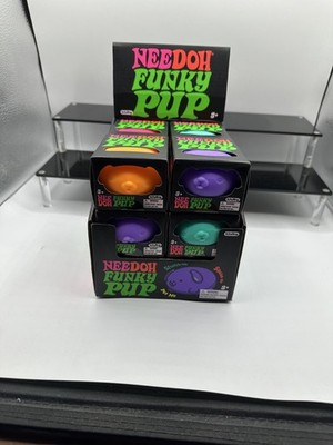 Nee Doh Funky Pup Lot Squeeze Ball Super Squish Set of 12 In Hand - Brand New!!