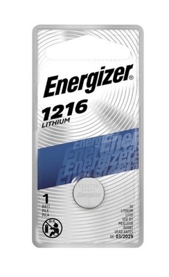 Energizer  Lithium Coin Battery 1216, 3V (Pack Of 2)