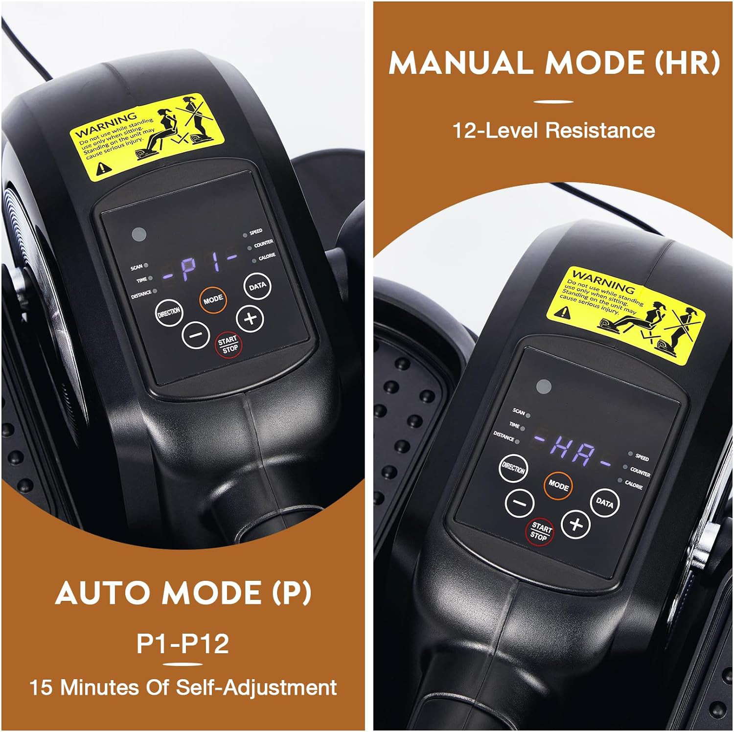 Under Desk Elliptical 2025 Upgraded Ellipse Leg Exerciser Seated Remote Control