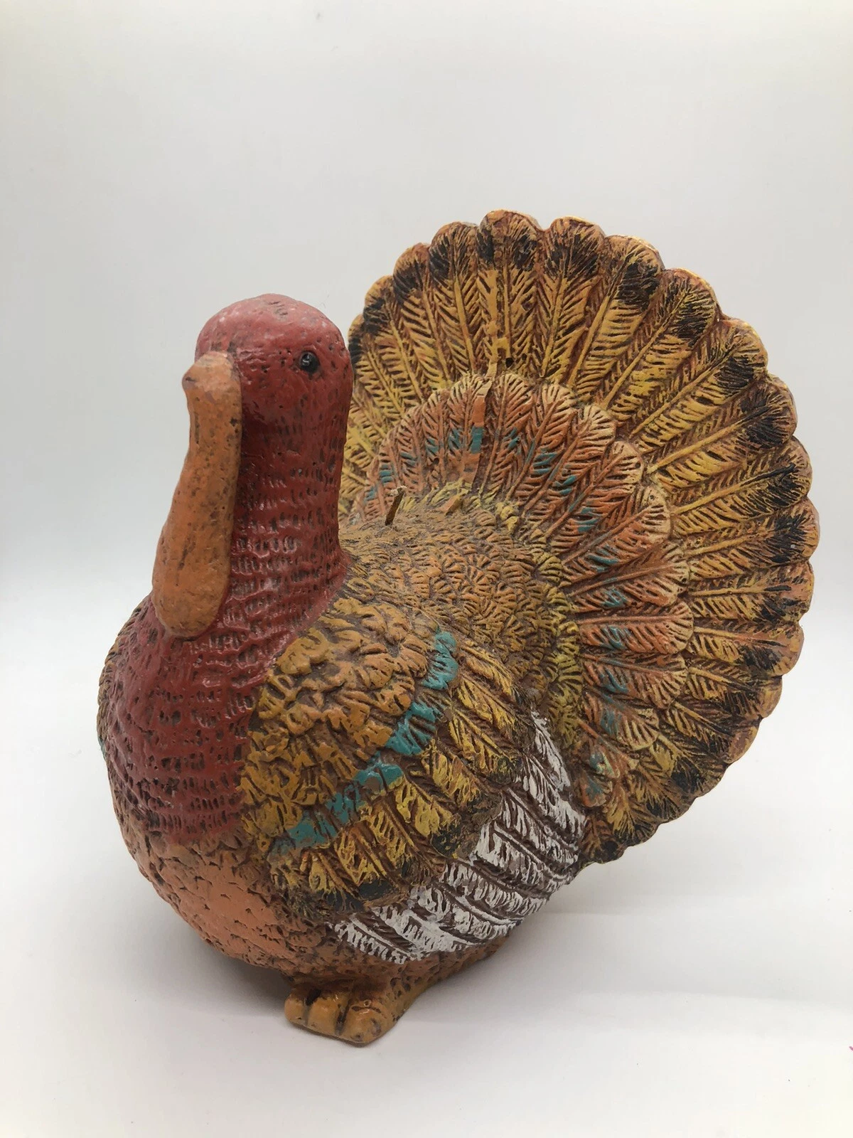 Yankee Candle Thanksgiving Turkey Candle 6 5/8” Tall Vintage Centerpiece RARE!