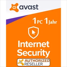 Avast Internet Security 1 PC 1 Year 2026 Full Version/Upgrade Antivirus Premium