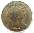 Photo of a 1802-P Half Cent from an eBay listing that sold on Jul 1, 2026