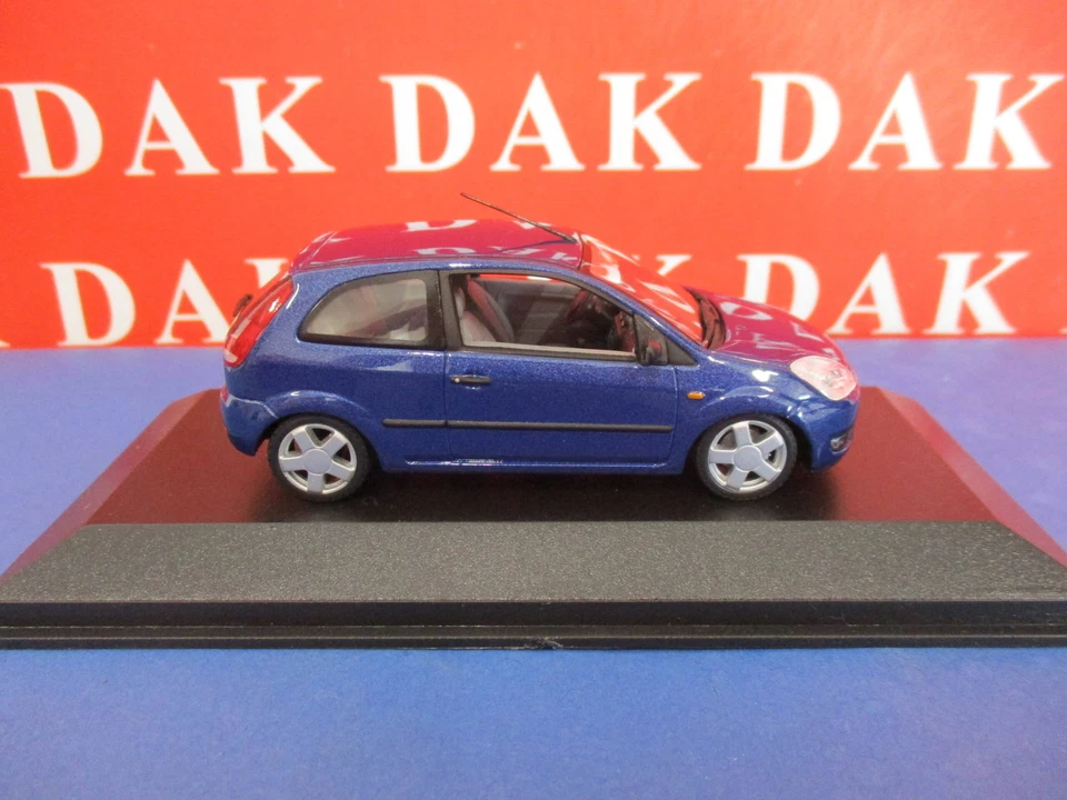 Die cast 1/43 Modellino Auto Ford Fiesta Mk.V 2 doors Blue M. 2002 - Immagine 4 di 4