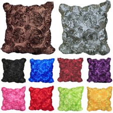 Rose Floral Cushion Cover Wedding Party Hotel Office Home Sofa Car Pillow Case