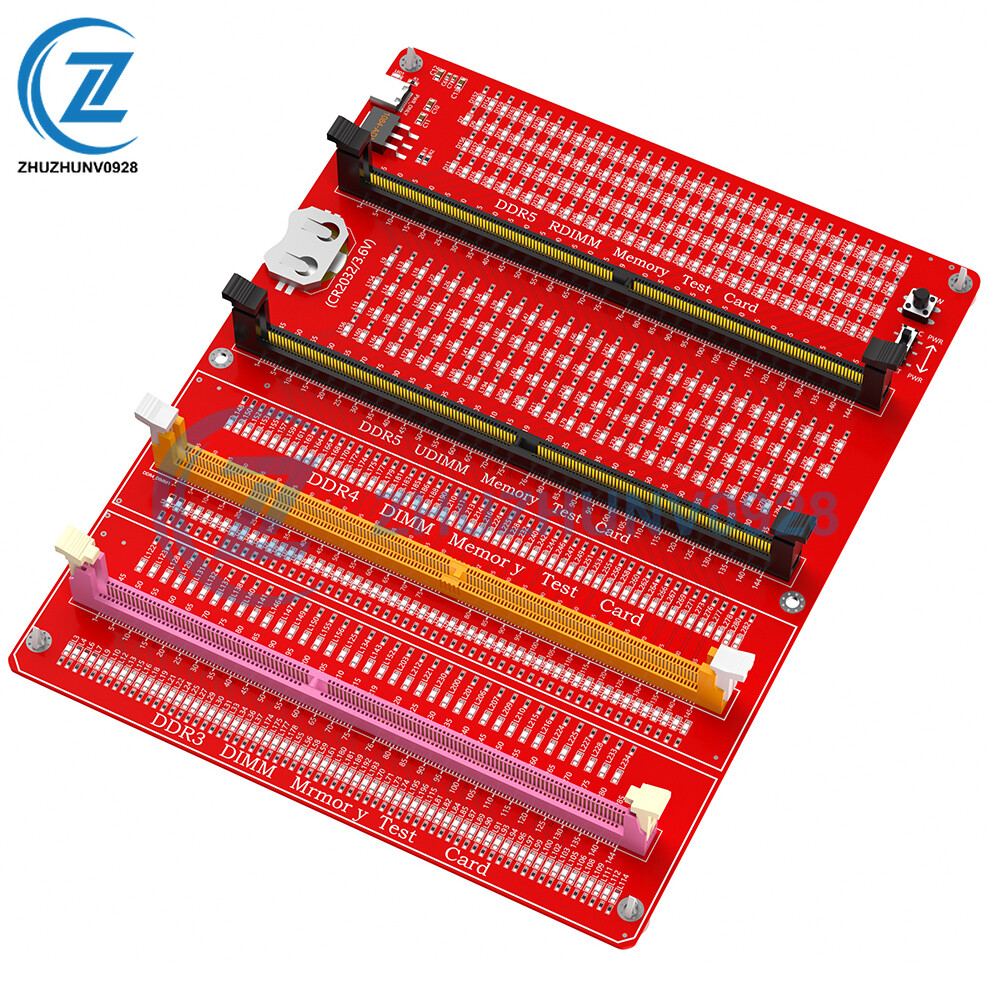 3-in-1 DDR3/4/5 RDIMM/UDIMM Memory Tester with LED Desktop RAM