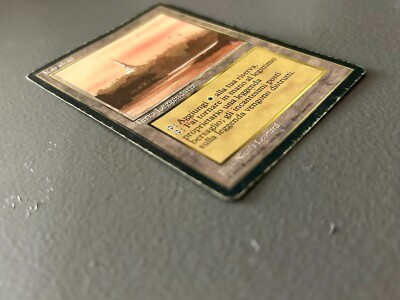 MTG Karakas LEGENDS Italian Rare Land LP Light Played Magic the 