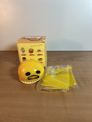 Squishy Puking Gudetama Egg Yolk Slime Slurp Ball Toy Yellow