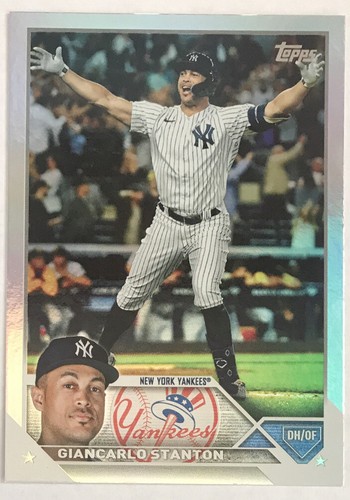 2023 Topps #509 Giancarlo Stanton Lámina Arco Iris Rojo Paralelo #/199 Y Arco Iris - Imagen 3 de 3