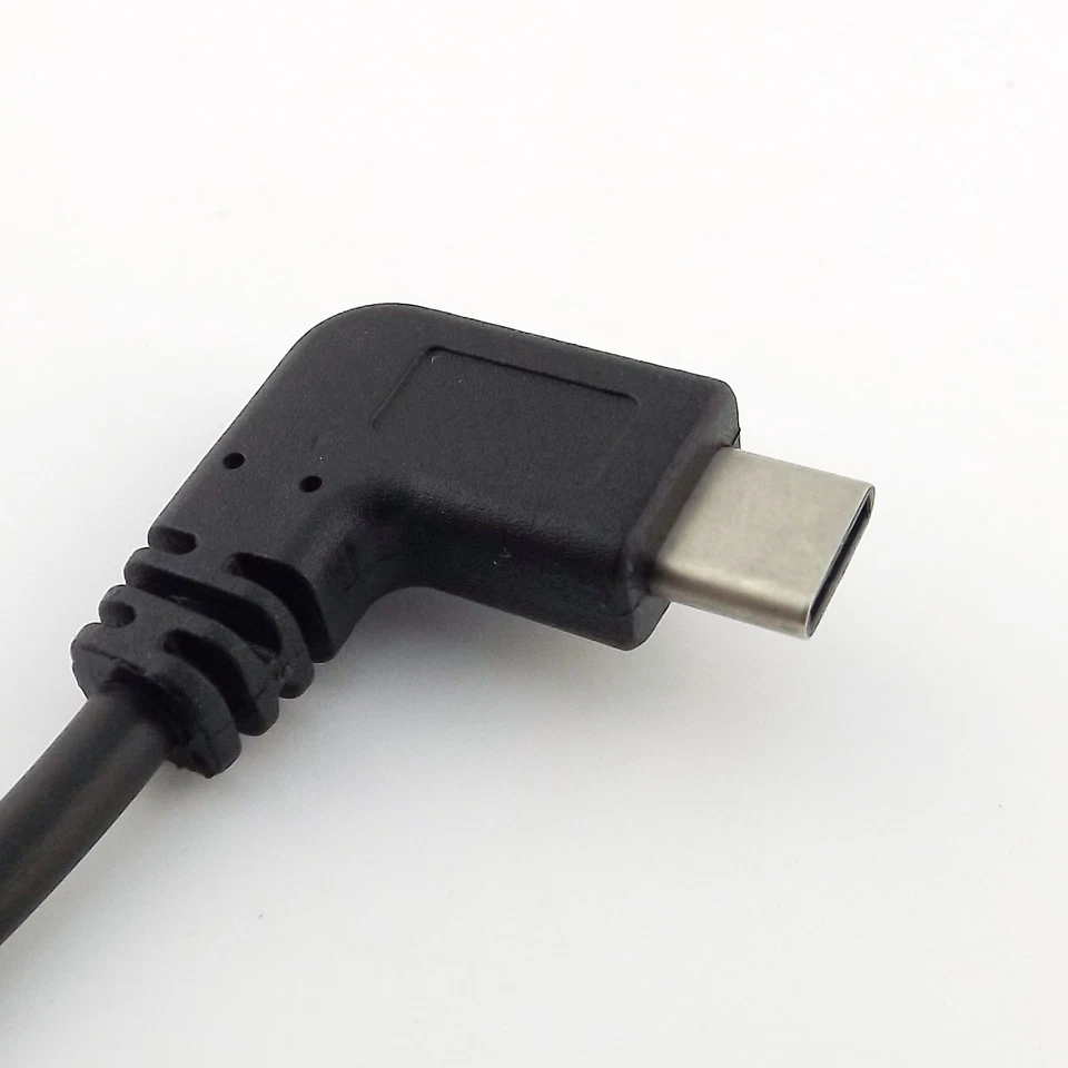 USB 2.0 Type A Male To USB-C 3.1 Left Angle Data Charger Lead Adapter Cable 25cm - Image 4 of 4