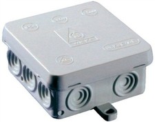 2 x Weatherproof, Waterproof Joint, Outdoor Junction Box, Adaptable Box IP54 