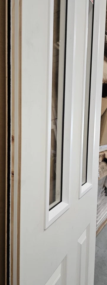 Premdor Canterbury White 2 Light Clear Glazed Door Smooth FD30 1981 x 610 x 44mm - Image 4 of 4