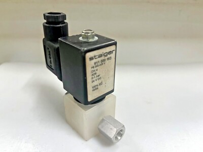 STAIGER Type PE 202-020 V 2-way Aggressive Fluid Solenoid Valve 0-1 bar 24V DC