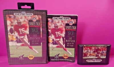 Joe Montana Football 93  ~ Sega Genesis Authentic Original Game Works Complete