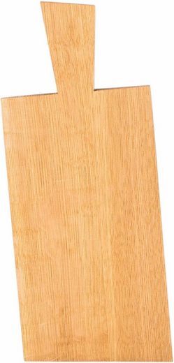 Continenta Schneidebrett Eichenholz Griff Unikat Handarbeit GeöLt 39 X 17 X 2 Cm-image