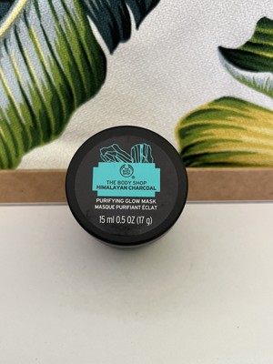 The Body Shop HIMALAYAN CHARCOAL Purifying Glow MASK Travel Size .5 Oz NEW