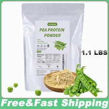 1.1lb Organic Pure Pea Protein Powder Non-GMO/Gluten-Free/Vegan/Unflavored US