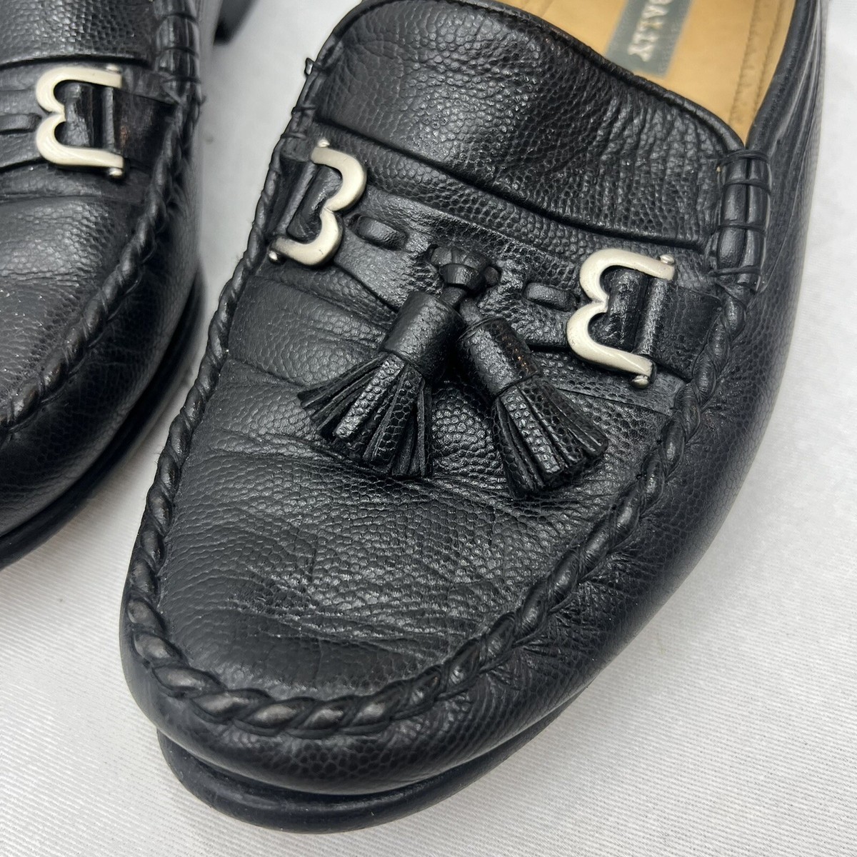Bally Black Leather Loafer w/Stainless Steel Bit. Men size 9.5 4a8a110ae799639b57b0011ef86784  main image 3
