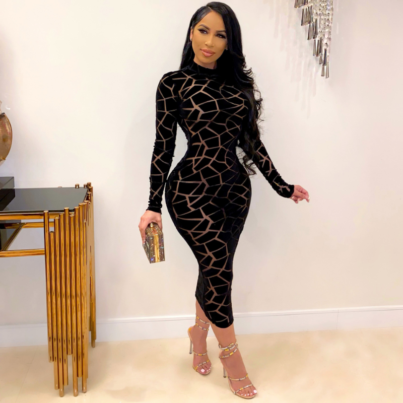 formal long dresses with long sleeves Oh Polly long sleeve bodycon hot fix embellished maxi dress in brown