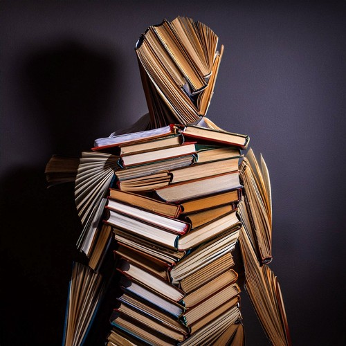 Unique Book Sculpture-Human Body Art Photography