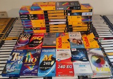 80 x VHS Video Kassette 240 / 180 Minuten, gebraucht / 1 x bespielt