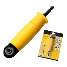 90 Degree Right Angle Drill Attachment Adapter Cordless Electric Handle Chuck