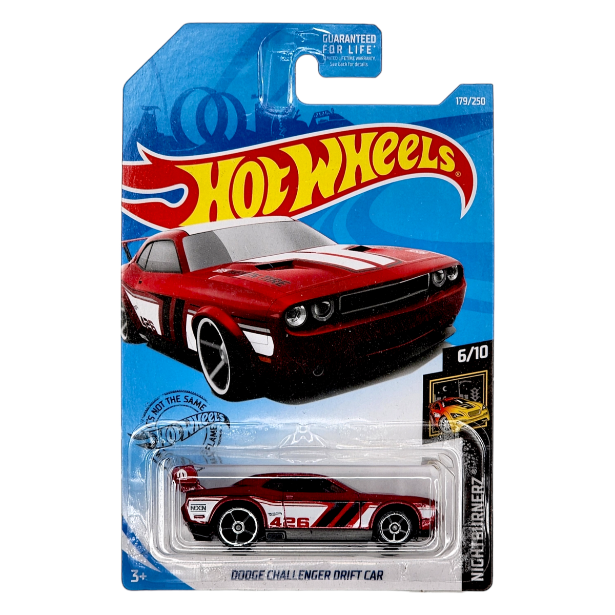 HOT WHEELS Dodge Challenger Drift Car Red HW Nightburnerz Mopar
