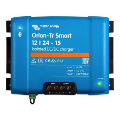 Victron Orion-TR Smart DC-DC 12/24-15 15A (360W) Isolated Charger or Power Suppl