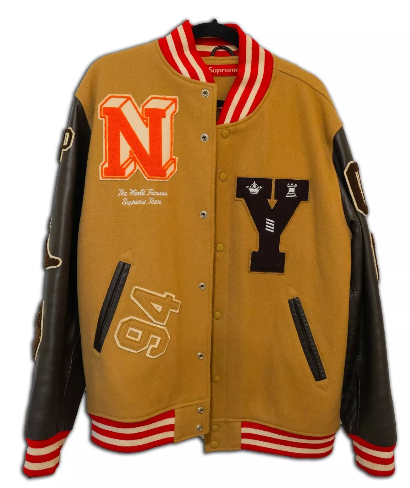 Veste universitaire homme Supreme édition limitée FWO6, taille Medium