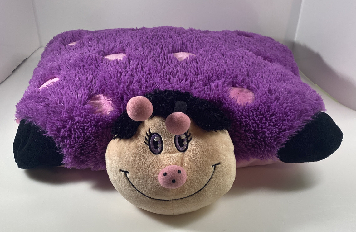 2011 Purple Dreamy Ladybug Pillow Pets PeeWees Limited Edition 12