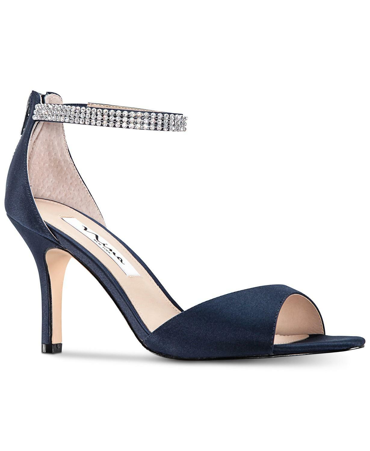 Nina Volanda Evening Dress Sandals Navy 