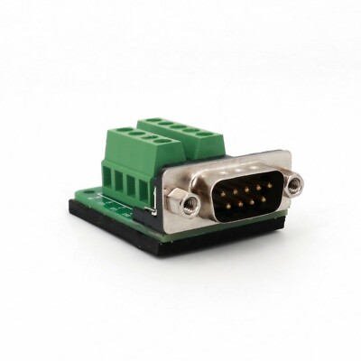 D-SUB DB9 Male To 9Pin Nut Type Adapter RS232 Serial Breakout Board Connector