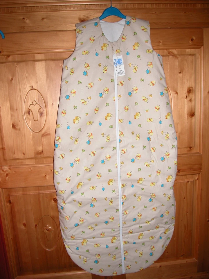 Winter Schlafsack 130 cm NEU Odenwälder Baby Nice Birnenform wattiert Ente beig