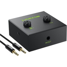 Audio Umschalter 35mm 21-In-12-Out Stereo Schalter Kopfhörer Sound Verteiler