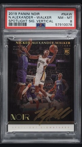 2019-20 Panini Noir Spotlight Signatures RC Auto /125 Nickeil Alexander-Walker