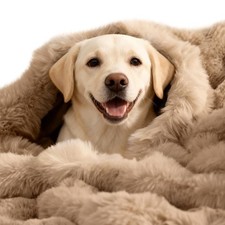 Dog Blanket Self-Warming Throw for Medium  Large Dogs, Dual-Side Sherpa Plus...