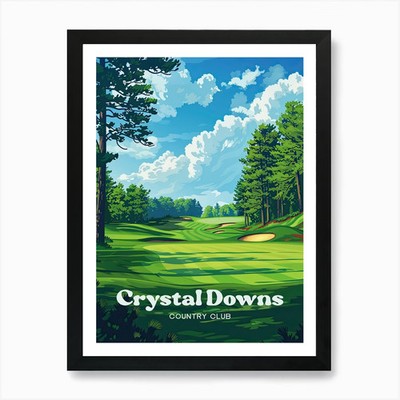 Crystal Downs Golf Championship Dig Gerahmtes Wandbild Poster Leinwanddruck Bild