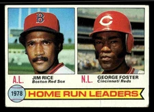 1979 Topps Home Run Leaders (Jim Rice / George Foster) #2