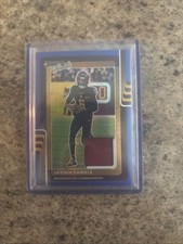 2025 Donruss Threads BLUE Hyper Jayden Daniels Patch Commanders #DTBH-JDS C79
