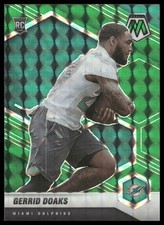 2021 Panini Mosaic #373 Gerrid Doaks RC Rookie Green Miami Dolphins