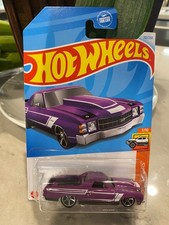 2024 Hot Wheels #132 HW Hot Trucks 7/10 '71 El CAMINO Purple w/Chrome MC5 Spokes