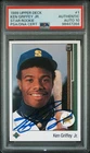 Ken Griffey Jr. 1989 Upper Deck Rookie Auto PSA Auth Auto 10 Mariners Card #1