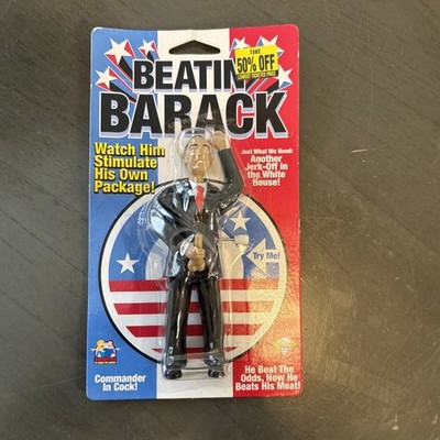 New 2009 Pipedream Products Beatin' Barack Wind Up Toy. He Beat The Odds