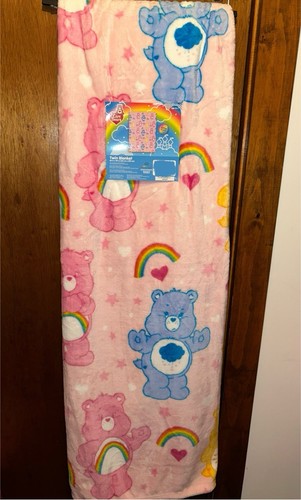 Care Bears TWIN SIZE Plush Blanket 60 x 90in Cheer Bear Grumpy Bear New Release! - Picture 1 of 9