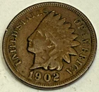 1902 Indian Head Cent - Actual Coin Shown -