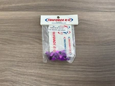 Full Force RC T-Maxx E-Maxx Machined Finish Knock Off 3 Hub Nuts Purple Aluminum
